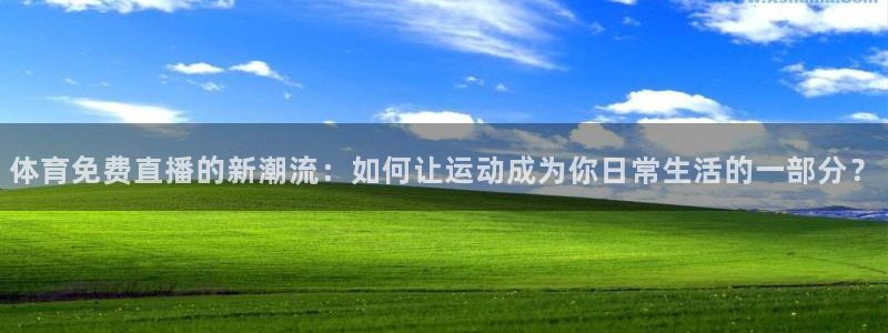 绿茵直播在线观看nba：体育免费直播的新潮流：如何让运动成为你日常生活的一部分？